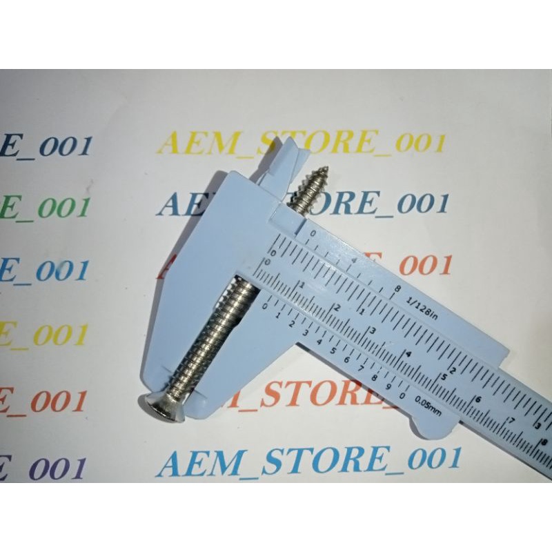 sekrup jf 6.3mm x 75mm (7.5cm) stainless 304 THE A2-70