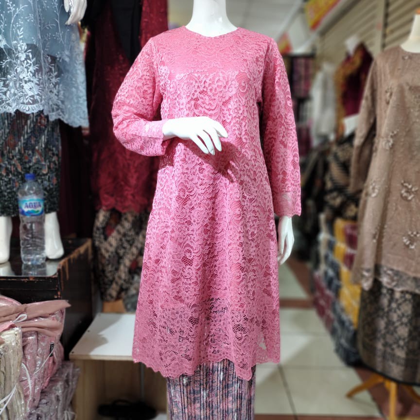 (DIJAMIN REALPICT) ATASAN KEBAYA BRUKAT TUNIK JUMBO/BROKAT MODERN/KEBAYA MUSLIM/KEBAYA KONDANGAN/KEB