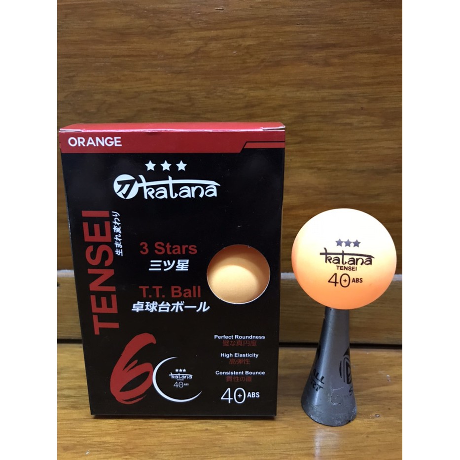 Bola Pingpong Katana 40+ ABS 3 star isi 6 Bola Tenis Meja Pingpong