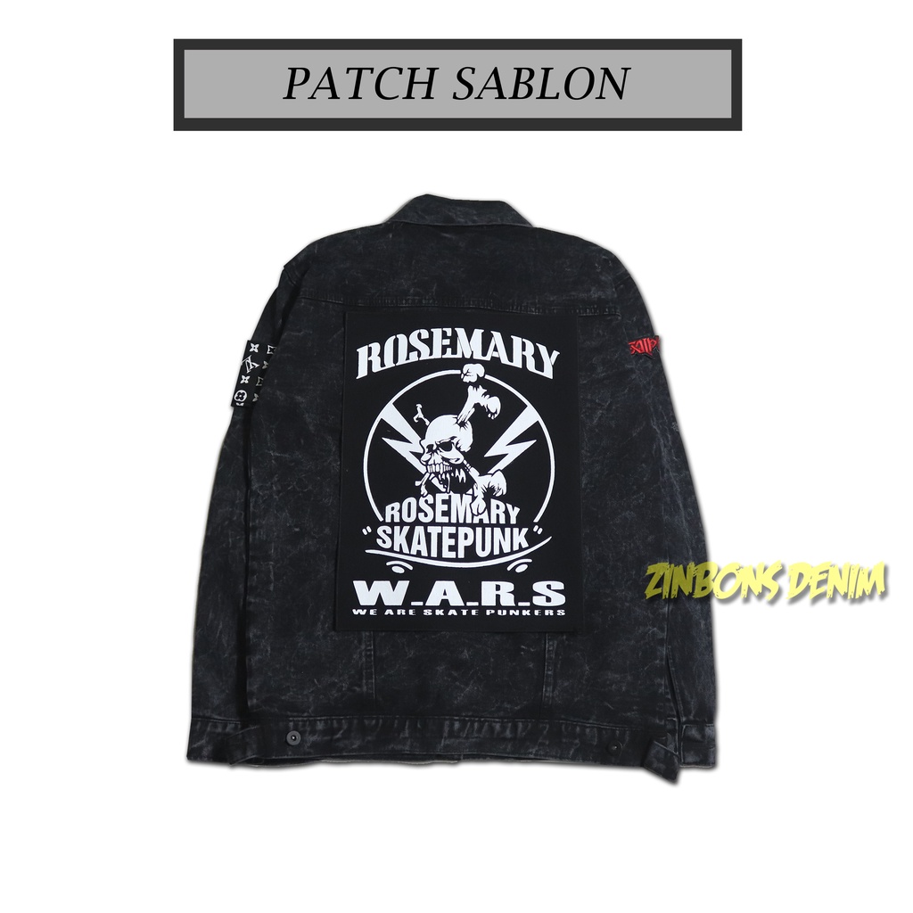 PATCH SABLON JAHIT PUNGGUNG BESAR BACKPATCH ROSEMARY PREMIUM