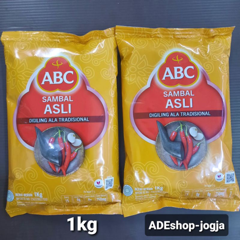 

saus saos sambal asli ABC refill 1kg