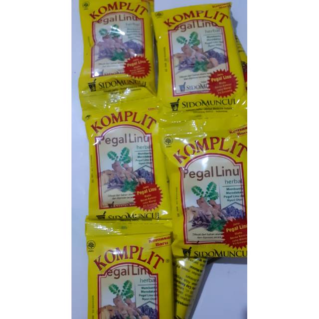 

JAMU KOMPLIT SIDOMUNCUL 1 RENCENG 10 PCS / JAMU HERBAL PEGAL LINU