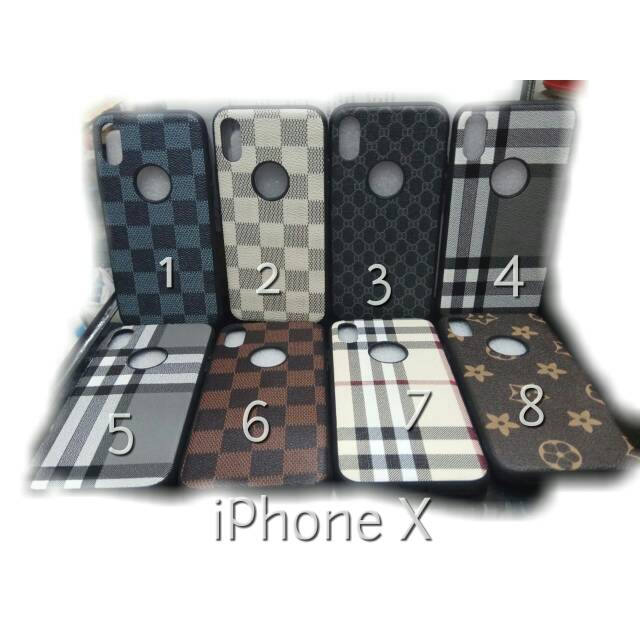 Case fuze branded Gucci blueberry iphone X