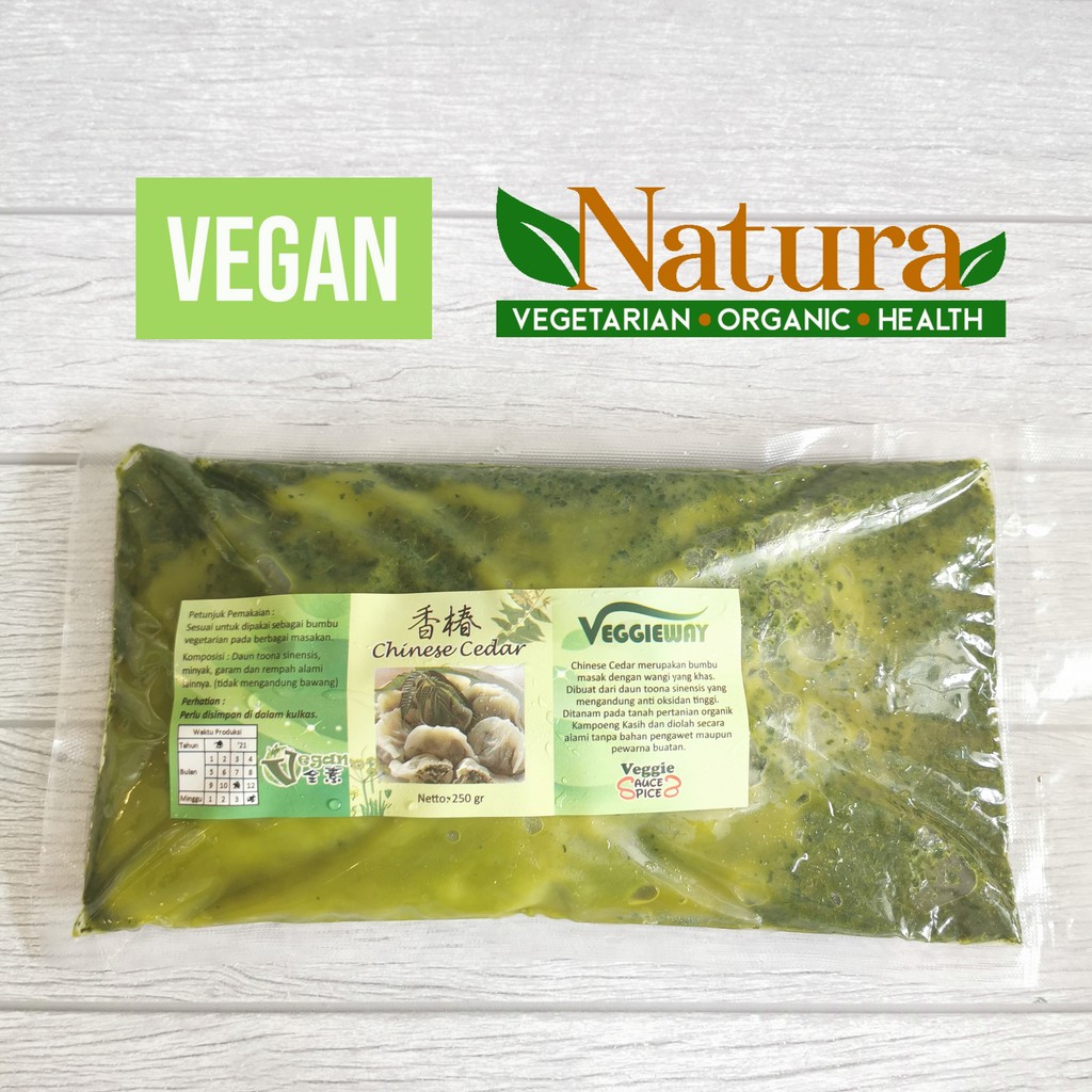 

VeggieWay Chinese Cedar 500gr Beku Siang Chun Bumbu Vegetarian Vegan