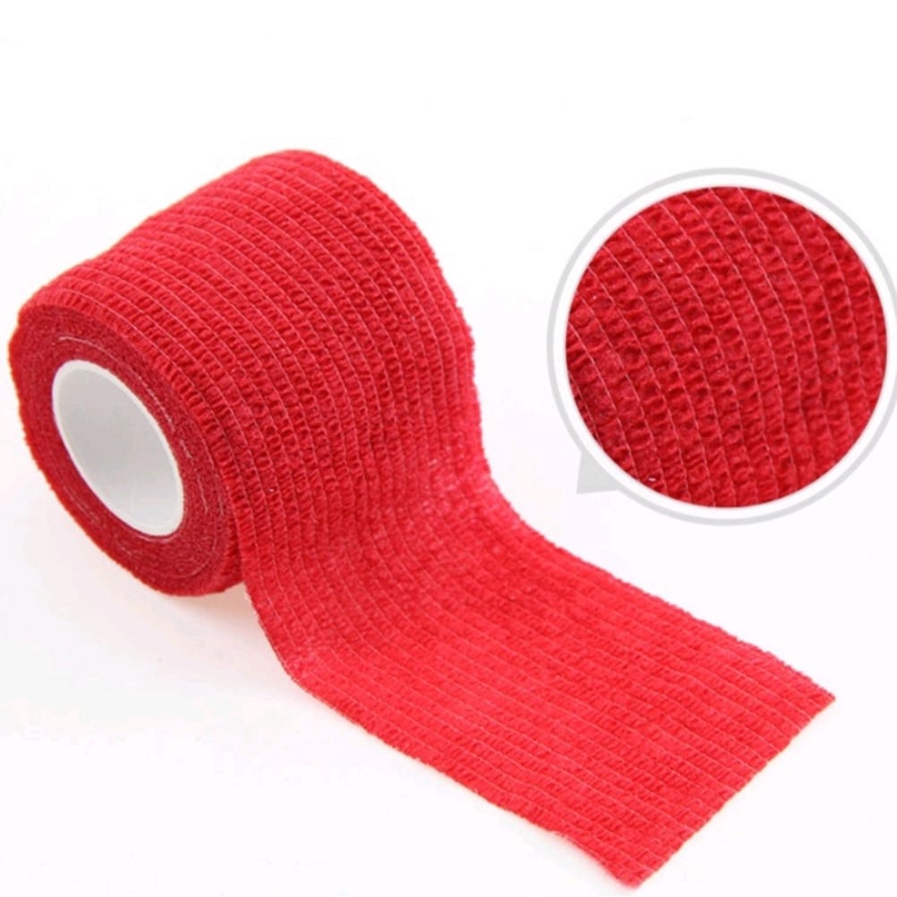 FINGER TAPE/ PERBAN ELASTIS / PERBAN BERPEREKAT / COHESIVE BANDAGE UKURAN 5CM X 4,5M