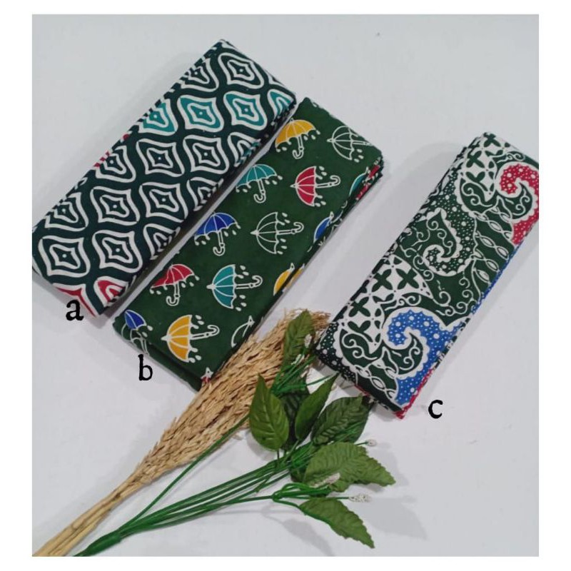 BATIK CAP HANDMADE HIJAU ARMY COLETAN