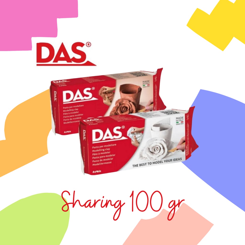 

DAS Air Drying Modeling Clay | White | Putih | Terracotta | Cokelat | Sharing 100 gr