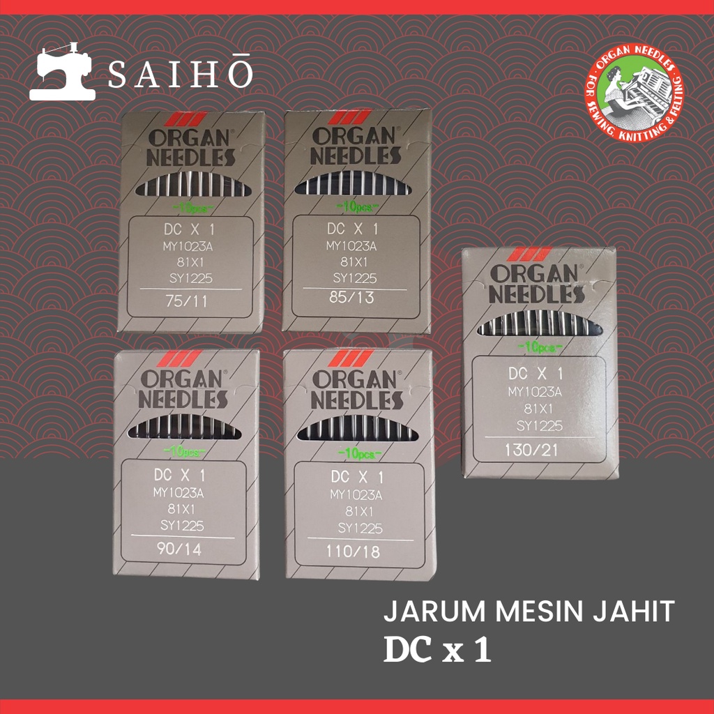 ORGAN Needles DCx1 / DC x 1 - Jarum Mesin Jahit