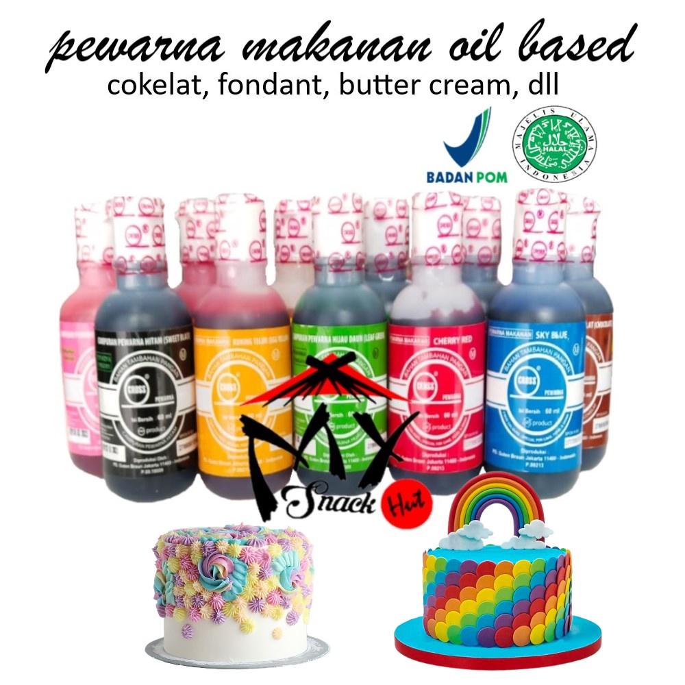 

DIVA CROSS 60ML - PEWARNA SUMBO MAKANAN OIL BASE BASED MINYAK - FONDANT COKLAT FONDAN COKELAT BUTTER CREAM HALAL Berkualitas