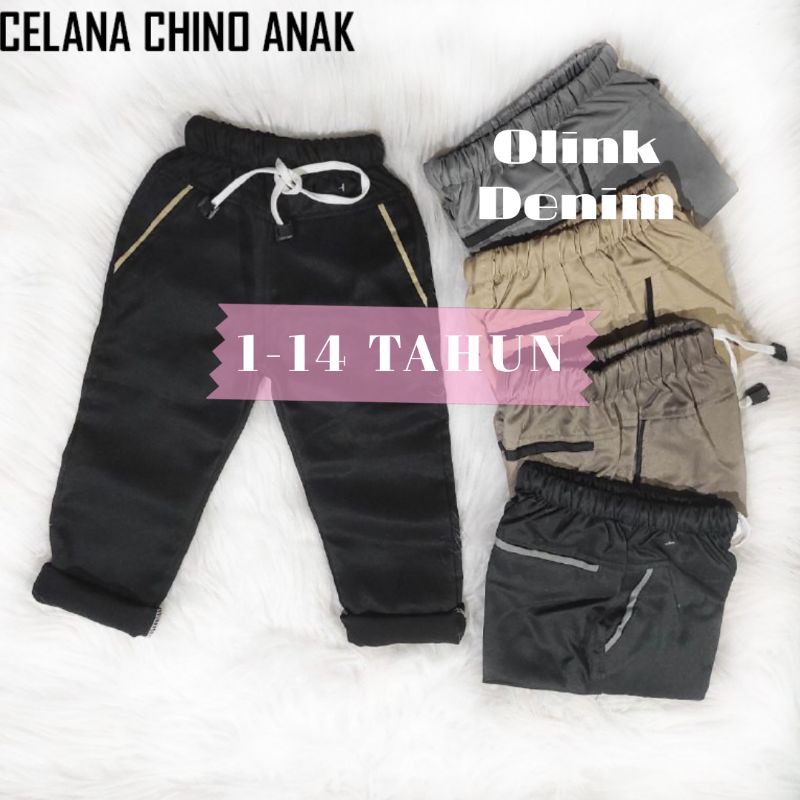 Celana  Chino Anak Laki laki 1-14 th Panjang