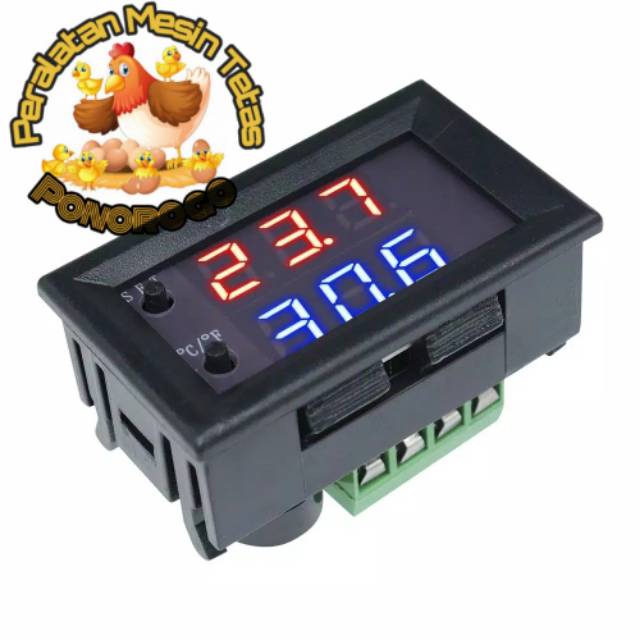 W1209WK Termostat Temperatur Controll Digital DC 12V Pengatur Suhu Otomatis Celcius Dan Fahrenheit