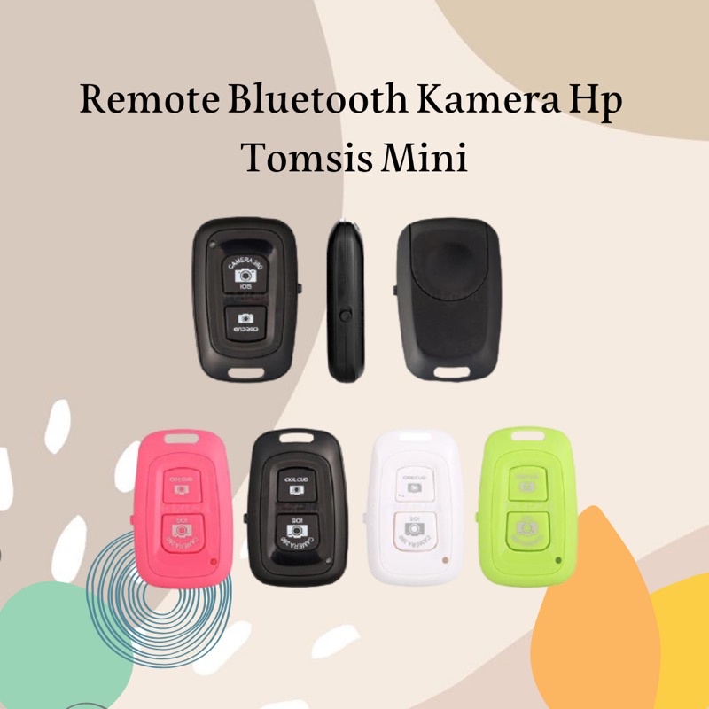 REMOTE BLUETOOTH KAMERA HP / REMOTE SHUTTER TOMSIS BLUETOOTH KAMERA SELFIE AH005 - XOBOX-6
