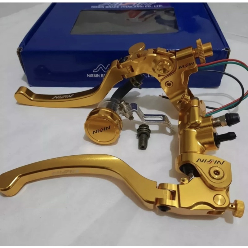 MASTER REM NSN CNC FULL GOLD RCS19 CORSA CORTA PLUS SWITCH MASTER REM VARIO BEAT SCOOPY NEW FAZZIO VARIO 150 NEW VARIO 160 CBS MIO FINO SPORTY AEROX RXKING VIXION CB