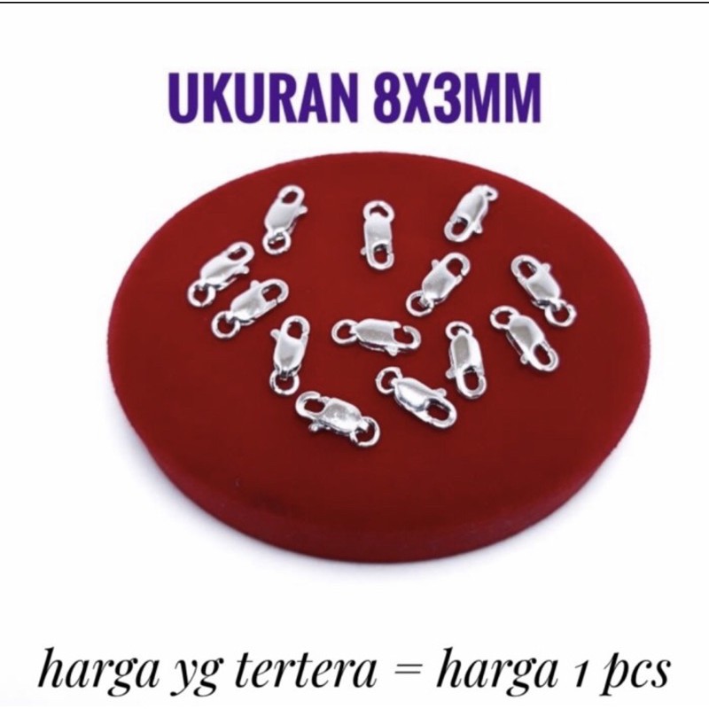 Pengait kalung gelang / kunci / kait kalung gelang pengait gelang kalung perak 925