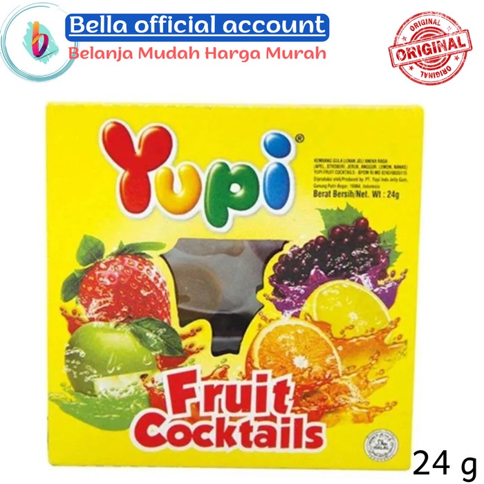 

Yupi Fruit Cocktails Permen Jelly 24 gr