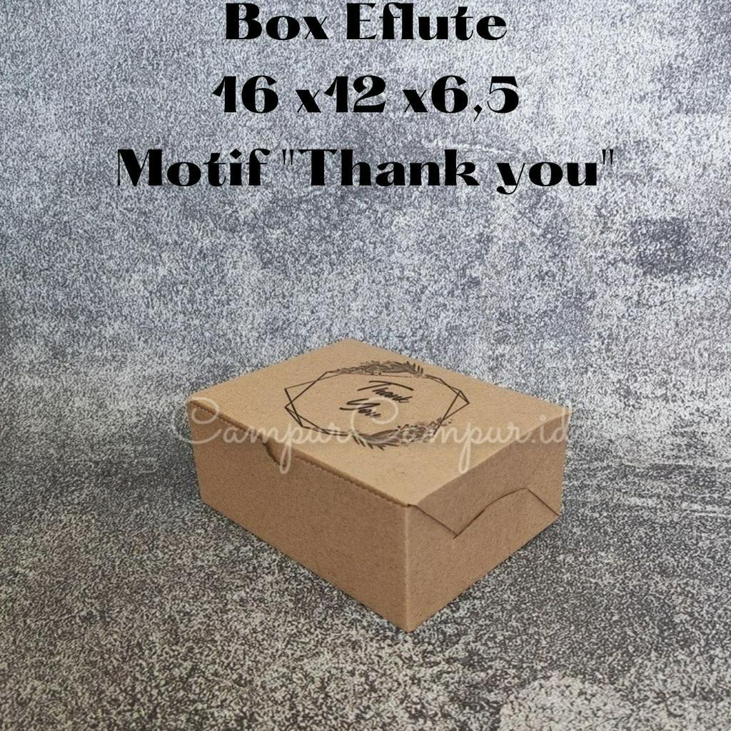

Box Kardus Corugated Eflute Die cut Coklat Untuk Packaging Hampers Olshop 16x12x6.5 Cm