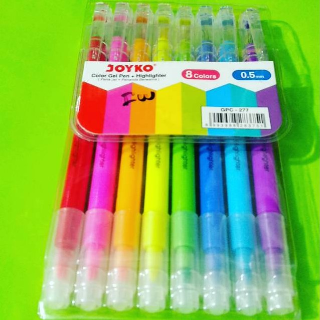 

JOYKO HIGHLIGHTER Gpc277 +pulpen gel warna