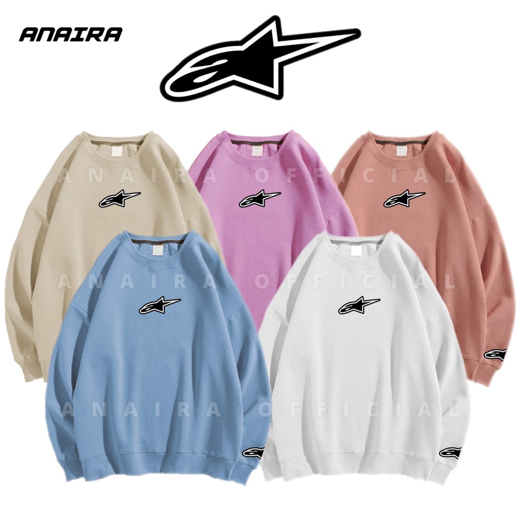 A STAR SWEATER CREWNECK PRIA WANITA ANAIRAOFFICIAL