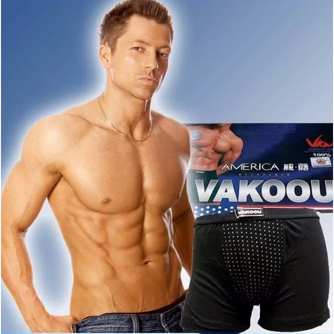 American Vakoou Magnetic Fiber Celana Dalam Kesehatan Pria Dewasa Original Celana Dalam Boxer Premi