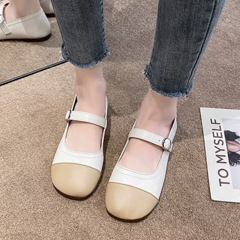 RYX - Pastel Duality Sepatu Slip-On Wanita Fashion Casual - Ori Import