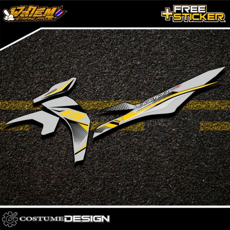 STRIPING JUPITER Z1 LAGENDA 115i TRANSPARAN