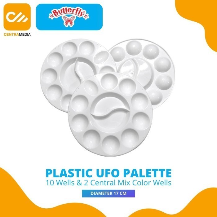 

Produk Terbaru Palet Lukis Butterfly Plastic Ufo Palette