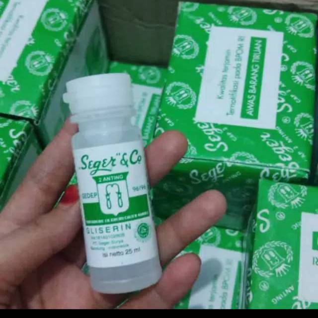 SEGER GLISERIN CAP 2 ANTING / PELEMBAB KULIT DAN BIBIR