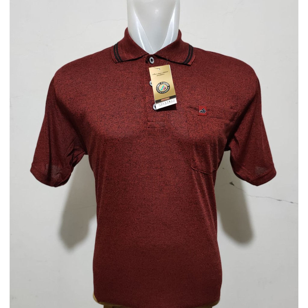 Kaospolos - Kaos kerah pria dewasa saku korea twist | kaos pria berkerah saku lengan pendek