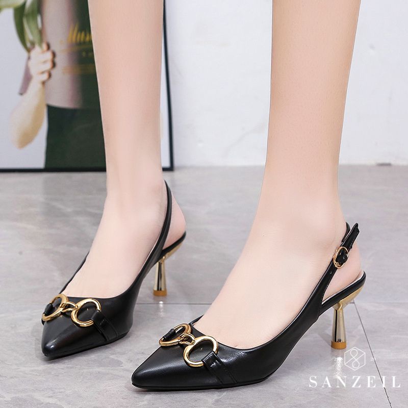 Heels Wanita GO1008 Heels Lancip Import