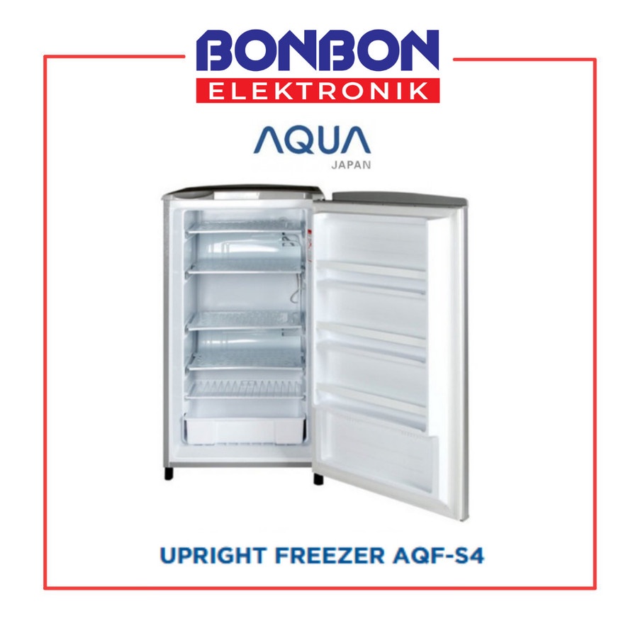 AQUA Freezer AQF-S4(DS) 4 Rak Asi / Es Batu AQFS4DS Kulkas 1 Pintu