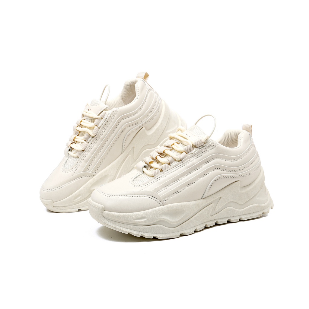 PVN Taecyeon Sepatu Sneakers Wanita Casual Sport Shoes Cream 234-4