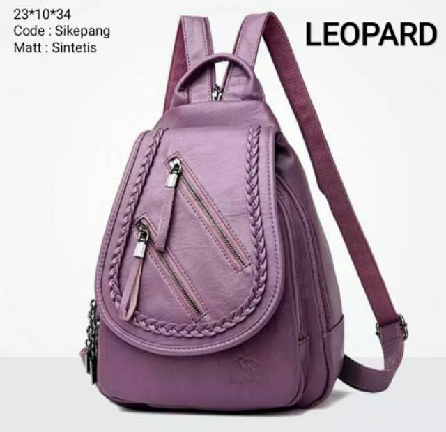 Rully68_Tas Ransel Sikepang Sleting dobell Backpack Wanita Multipungsi