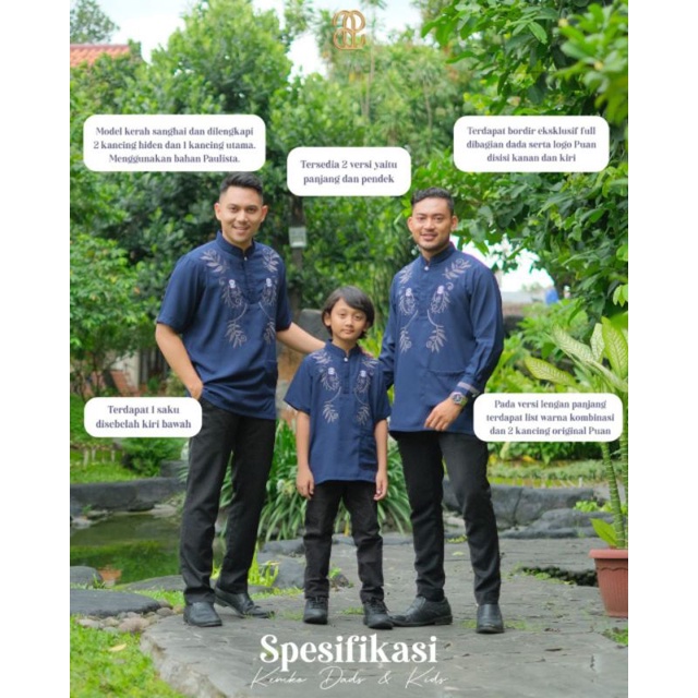 Sarimbit keluarga cemara by Puan - Boy lengan pendek (EST READY 5 APRIL 2022)