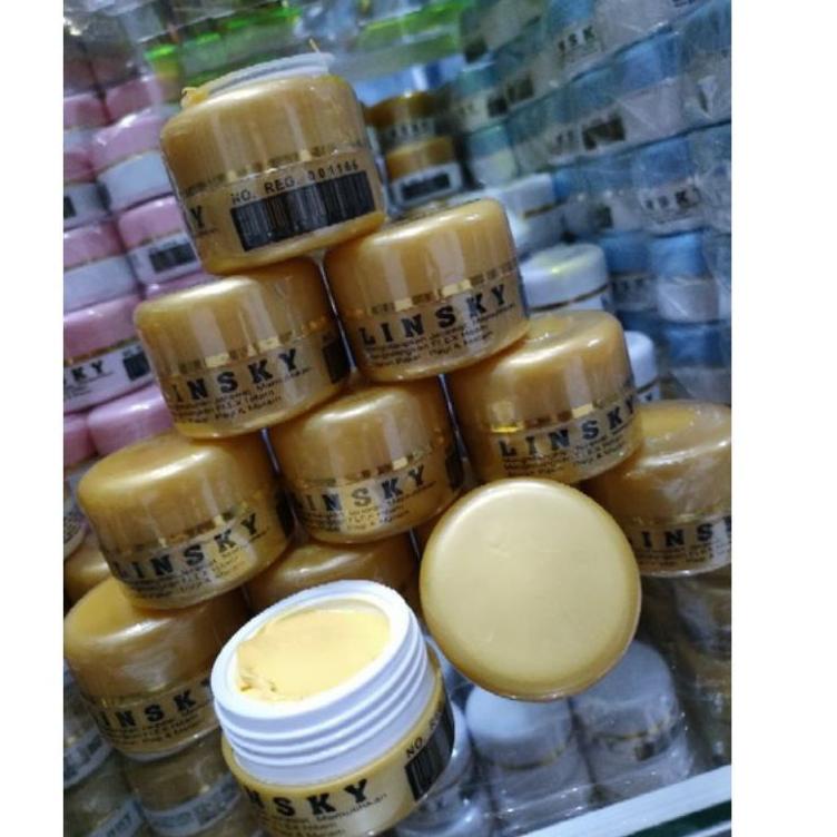 T42H cream linsky lengkap siang malam   cream linsky pink,biru,full putih,full ,lsky glow,bpom,bb gl