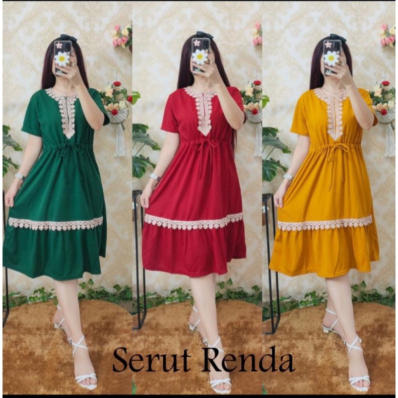 DRESS SERUT RENDA REMPEL BUSUI / DRESS ARAB TERBARUU TERMURAHH / DRESS BUSUI VOXY RENDA