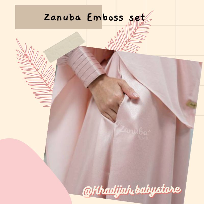 Zanuba jacquard emboss set size m