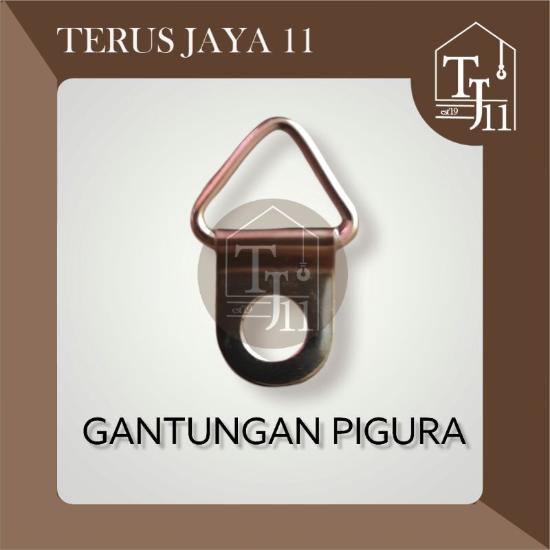 Gantungan Pigura/Gantungan Pigora Kecil warna Putih Chrome harga per 1pcs