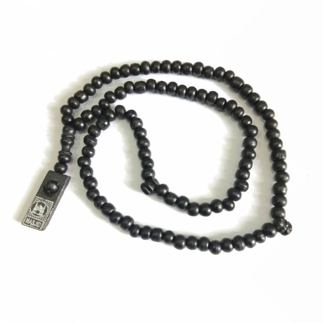 Ecer tasbih kayu kopi hitam