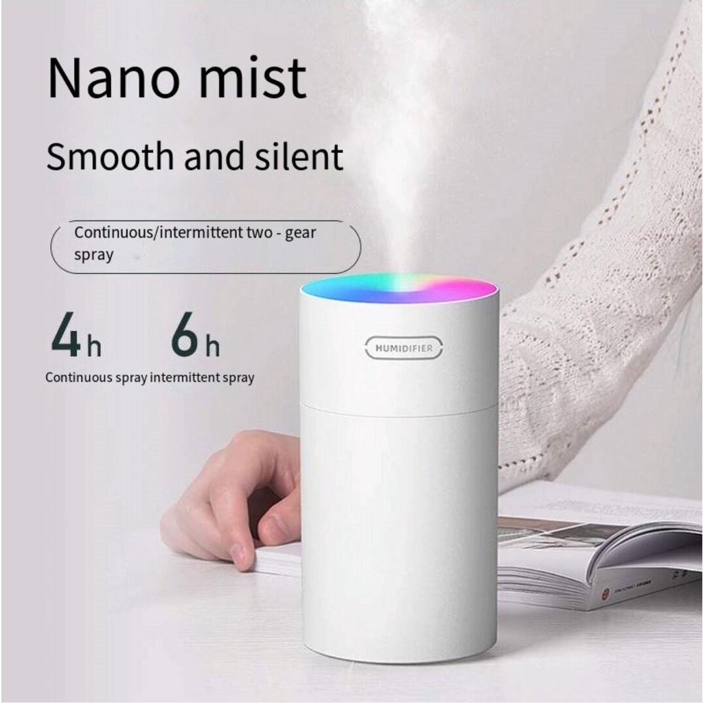 HUMIDIFIER ULTRASONIC AROMATHERAPHY OIL DIFFUSER COLORFUL DQ108 270 ML