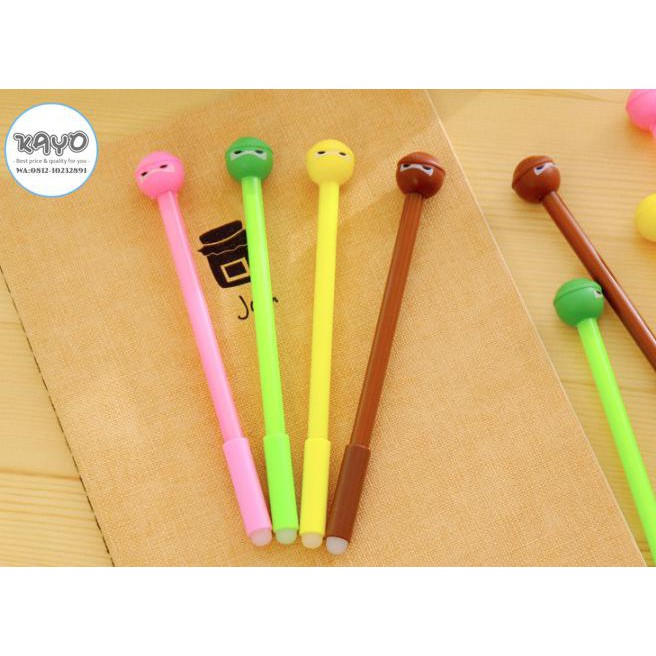 

PULPEN MOTIF NINJA, PEN GEL MOTIF NINJA LUCU UNIK ZAKKA KOREA