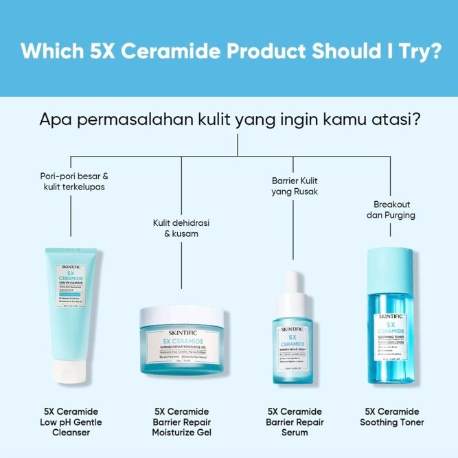 SKINTIFIC | Ceramide Cleanser / Moisturize Gel / Serum / Toner / Mugwort Mask / Acne Gel / Eye Gel / Sunscreen