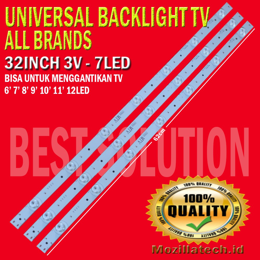 BACKLIGHT UNIVERSAL 7LED COOCAA CHANGHONG TCL SANKEN AQUA SANYO LG POLYTRON SAMSUNG ARISA KONKA HAIER