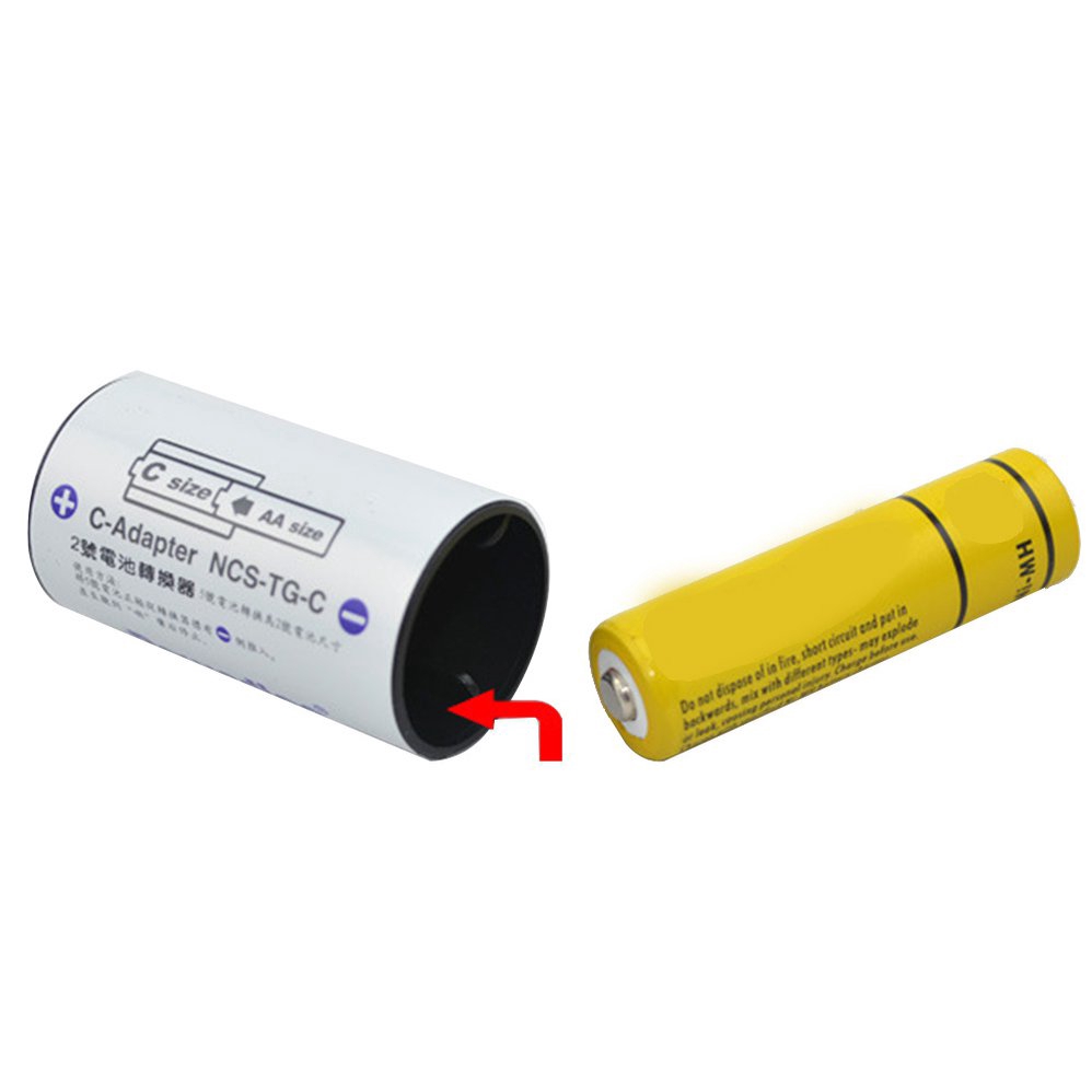 A16 Aaa To D Size Cell Battery Holder Converter Capacity Extender Battery Switcher Shopee Indonesia