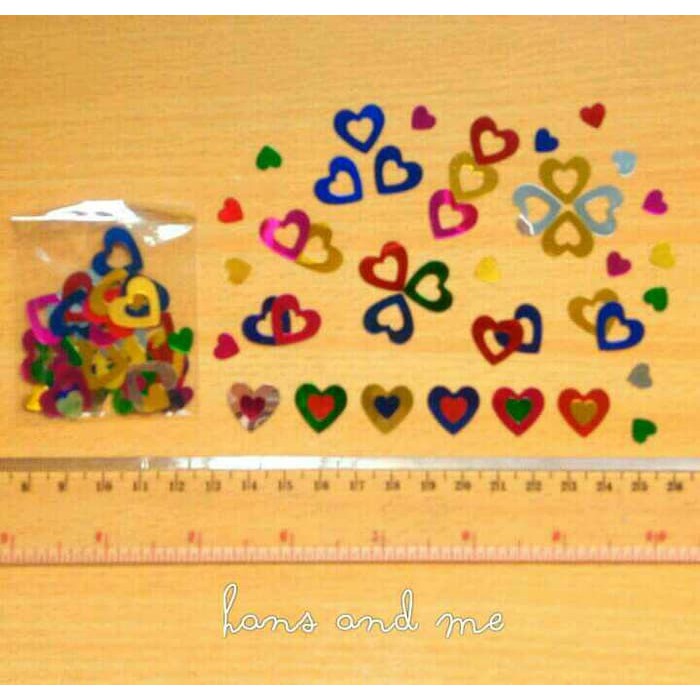 Jual Payet   Manik Hati Kombinasi   Hiasan Mading   Scrapbook New