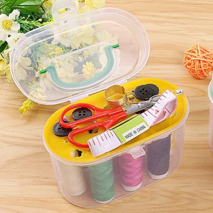 Set Alat Jahit Pelengkapan Jahit Jarum Benang / Sewing Box Tool