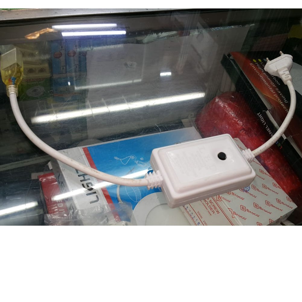 Socket Colokan JACK LAMPU SELANG RGB (4jalur) + pengatur pola nyala lampu