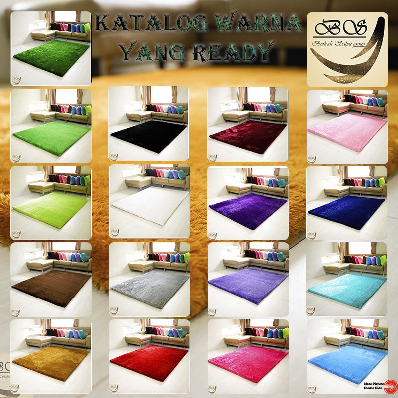 Sarung  / cover Karpet Bulu Rasfur Polos 200x120cm Kasur Lantai /karpet bulu tebal / non anti slip66674173