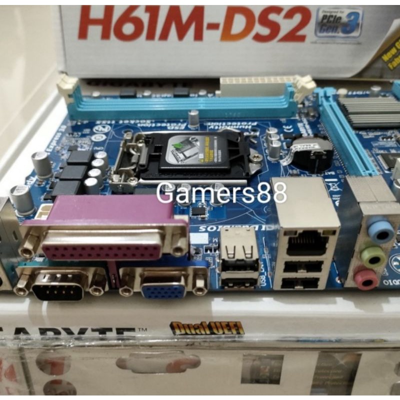 Motherboard Gigabyte H61M-Ds2 Mainboard Mobo LGA 1155