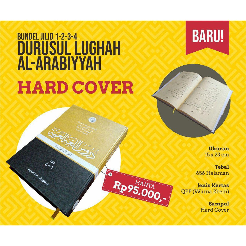 Durusul Lughah Lengkap Jilid 1 Sampai 4 Hard Cover