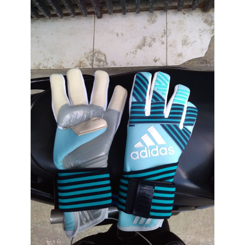 sarung tangan kiper adidas ace trans pro blue aqua original